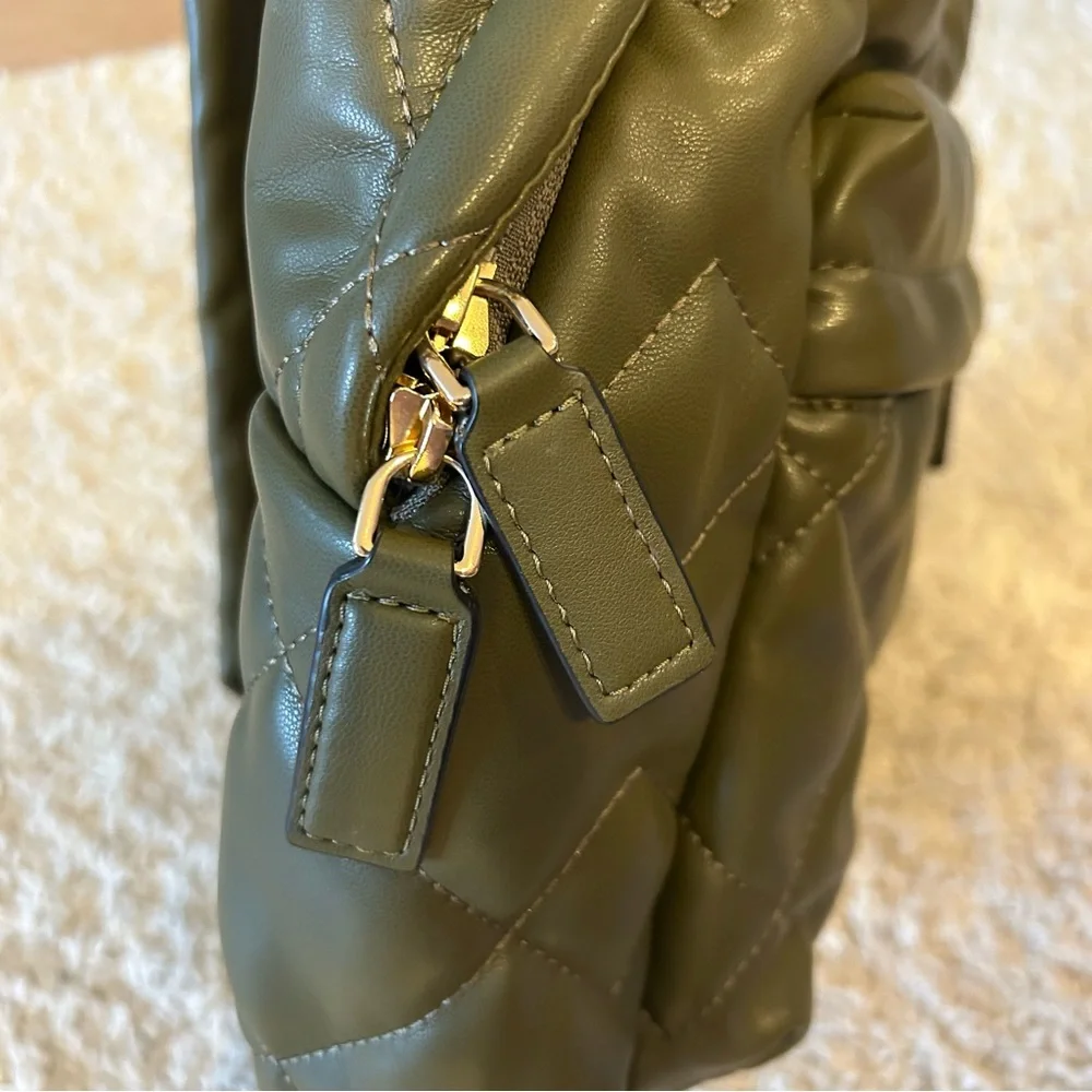 Marc Jacobs Green Quilted Backpack